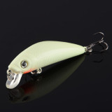 Luminous Fishing Lures hard fishing baits Glowing Minnow lure for night fishing, 8cm/3.14