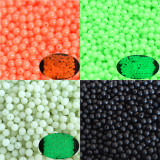 Soft Rubber Glow Round Fishing Beads Luminous Fishing Stopers Round Fishing Stop