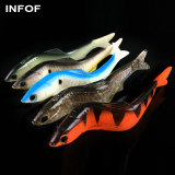 Soft Aluminum Fishing Lure Swimming Minnow 12.7g/13cm Soft Baits Swimmer Swimbait Wobbler Internal Aluminum Adjustable