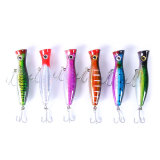 Popper Fishing Luya Lures 13CM 43G Topwater Hard Fishhook River Sea Simulation Baits 3D Fishs Artificia Spinning Tackle