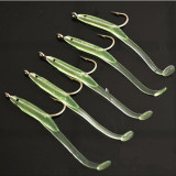 Soft Fishing Lure with hook eels Silicone Lure Winter Fake Carp Bait Boat Sea Fishing Bait