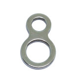 Double Solid Rings Swivel Stainless Steel 8 Shape Loops Fishing Connector for Trolling Jigs Hook Saltwater Fishing
