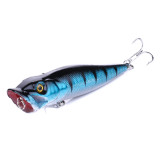 Popper Fishing Lures 9CM-12G-6# Topwater Bait Crankbait Wobbler Tackle Isca Poper Floating Top Water pike Lures