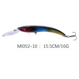 Floating Minnow Fishing Lure 15.5cm 16.3g Artificial Hard Bait Sharp Hook Crankbait Wobbler Trout