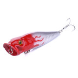 Popper Fishing Lures 9CM-12G-6# Topwater Bait Crankbait Wobbler Tackle Isca Poper Floating Top Water pike Lures
