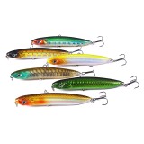 9.5cm 18g Sinking Pencil Fishing Wobbler Lure Artificial Hard Pencil Bait Shine Color Rattle Ball