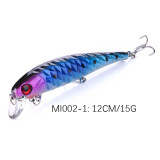 12cm 13g Fishing Lure Minnow Hard Bait With Three Fishing Hooks Fishing Tackle Wobbler 3D Eyes Crankbait