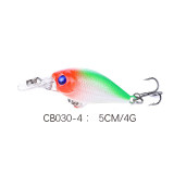 5cm 4g Fishing Lures Crank Baits Mini Crankbait Wobblers 3D Fish Eye Artificial Lure Bait with Lifelike Fake Lure