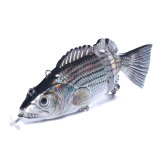 Electric Lure Wobblers 15cm For Fishing 4-Segement Swimbait USB Rechargeable lure Crankbait Flashing LED light Fishing lure