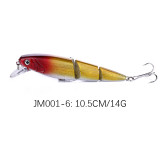 Minnow Fishing Lure Artificial Bait Swim Bait Jointed Bait Hook Crankbait Wobbler Fishing Tackle