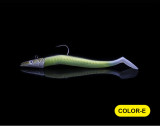 10g Lead Head Jigs Soft Fishing Lures with Hook Sinking Swimbaits for Saltwater and Freshwater