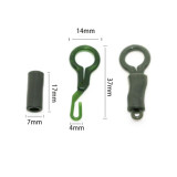 Carp Fishing Back Lead Clips Silicone Sleeves Locking Tube Fishing Convert Lead Weight Sleeves Carp Rig Tackle