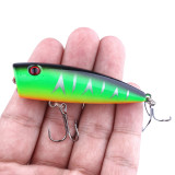 Laser Reflective Popper Fishing Lure 7cm 9g TopWater Vibration Hard Bait Poper Bait Crankbait Fish Lure