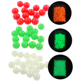 Soft Rubber Glow Round Fishing Beads Luminous Fishing Stopers Round Fishing Stop