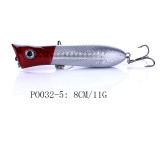 Popper Fishing Lures 3D Eyes Hard Plastic Baits for Saltwater Freshwater Fishing