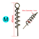 Fishing Lure Centering-Pin Spring Stainless Steel Fishing Pin Bait Holder Lure Screw Lock