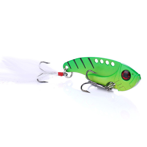 VIB Fishing Lure 5.5cm 11g Artificial Blade Metal Sinking Spinner Crankbait Vibration Bait Swimbait Pesca for Bass Pike