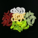 Soft Bait Worms 2cm/0.38g Maggot Trout Fishing Lures Artifical Silicone Bait Fake Food For Carp Fishing