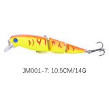 Minnow Fishing Lure Artificial Bait Swim Bait Jointed Bait Hook Crankbait Wobbler Fishing Tackle