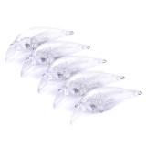 Fishing Lure Blank Crankbait Unpainted Hard Bait 75mm Fresh Water Shallow Water Bass Walleye Lure Bodies