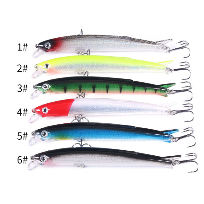 12cm-10.5g Floating Laser Wobbler Minnow Hard Plastic Artificial Bait For Fishing Lure Topwater Crankbait