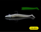 22g Lead Head Jigs Soft Fishing Lures with Hook Sinking Swimbaits for Saltwater and Freshwater