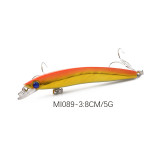 Minnow Fishing Lures 8CM-5G-6# Wobbler Minnow Hard Bait Stickbait Pike Carp Bass Crankbait Fishing Tackle