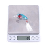 Diving Fishing Lures 4g 45mm Artificial Crankbait Bait with #10 Hooks Hard Fishing Lure Set For Carp Fishing