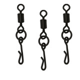 Bulk Carp Fishing Swivels , Matte Black Color