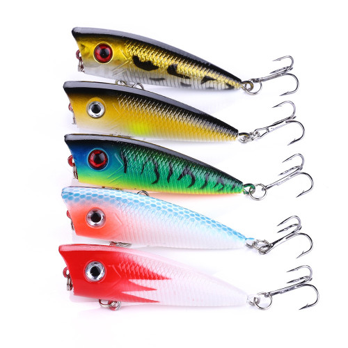 Hard plastic popper fishing lure 6cm 6.3g topwater swimbait crankbait fishing tackle