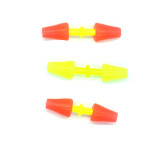 100 pieces/bag Carp Fishing Anti-winding Swivels Silica Gel Fishing Line Clip Connector