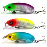 Fishing Lure Minnow Crankbait Hook pike trolling Swim Bait pesca isca Artificial Hard bait floating fishing tackle ,10g/0.35oz,6cm/2.36