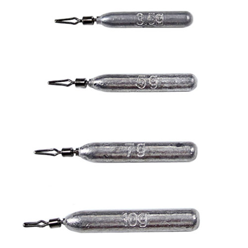 Skinny Lead Drop Shot Fishing Weights Sinkers Multiple Sizes for Bass Trout Crappie Catfish by