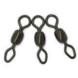 Matte Black Carp Fishing Crane Swivels , Carp Fishing Tackle