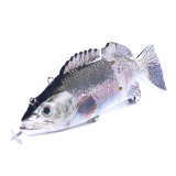 Electric Lure Wobblers 15cm For Fishing 4-Segement Swimbait USB Rechargeable lure Crankbait Flashing LED light Fishing lure