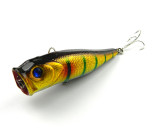 Top Water Fishing Lures Bass Hard Baits 3D Eyes Life-Like Swimbait Fishing Poppers for Freshwater Saltwater Fishing
