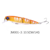 Minnow Fishing Lure Artificial Bait Swim Bait Jointed Bait Hook Crankbait Wobbler Fishing Tackle
