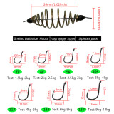 Snelled Baitholder Hooks 7#-13# Drop Shot Rig High Carbon Steel Fishing Hook Fishhook Carp Fishing Tackle