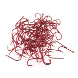 Small Size Red Hook Barbed Fishhook High Carbon Steel Fishing Hooks