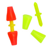 100 pieces/bag Carp Fishing Anti-winding Swivels Silica Gel Fishing Line Clip Connector