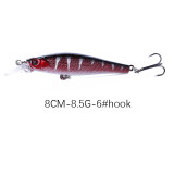 Minnow Fishing Lure 8CM-8.5G-6# Jerkbait Isca Crankbait Hard Baits Big Wobbler Crank Fishing Lure