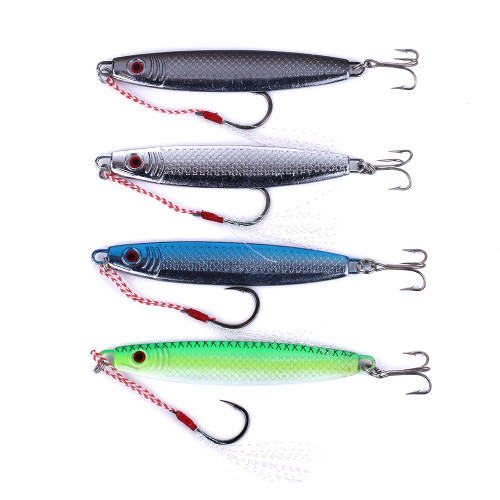 Slow Cast Jigging Metal Spoon 42g VIB Jigs Fish Lure