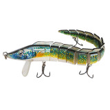 Fishing Jointed Minnow Lures,with High Carbon Steel Anchor Hook, Lifelike Multi Jointed Artificial Swimbait