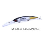 Minnow Bait fishing Crankbait Hard Bait bass fishing tackle ABS Fishing Lures ,5.71in/0.447oz 14.5cm/12.7g