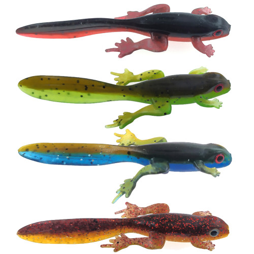 Soft Bait Lures Frog Fadpole 8cm/3.8g Soft Fishing Lure Toads Artificial Silicone Baits For Bass