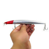Big Game Fishing Lure Minnow Fishing Lure with 3 treble Hooks saltwater Fishing Tackle 25.4g/0.89oz fishing bait 18cm/7.08in