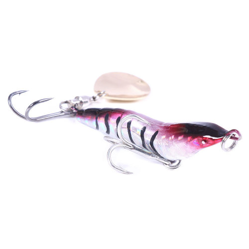 Metal VIB Shrimp Bait Hard bait 9g /15g/22g/30g fishing Vibration Lure with spinner