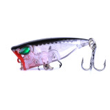 Topwater Popper Lure 4CM-3.3G-14# Stickbait Hard Bait Isca Artificial Bass Trout Pike Wobbler Fishing Tackle