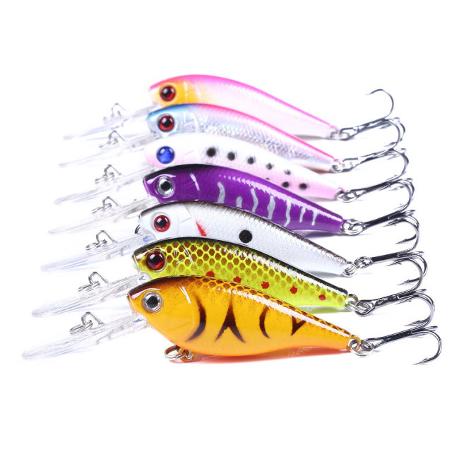 Suspending Minnow Bait 8CM-7.2G-6# Fishing Lure Jerkbait Isca Crankbait Hard Baits Big Wobbler Crank Fishing Lure