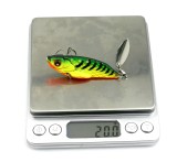 20g/6cm VIB Metal Spinner Spoon Fake Fishing Lure Baits Sequins Paillette Treble Hook Tackle Fishing accessories
